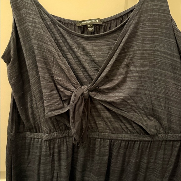 Lane Bryant Navy and White Maxi Dress - Picture 5 of 5